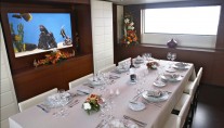 Yacht ANNAMIA -  Formal Dining.